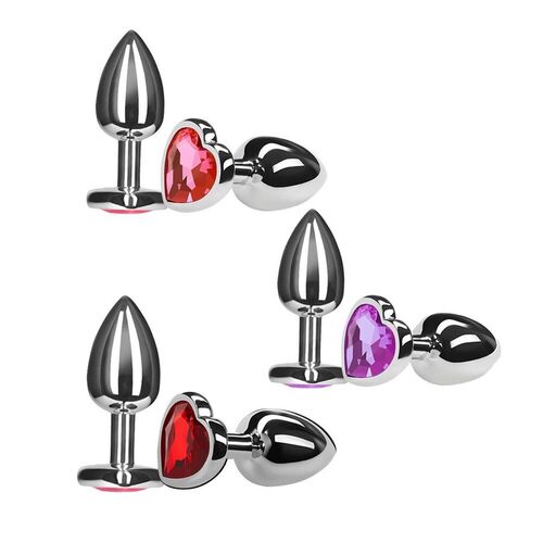 imagem PLUG ANAL CORAÇÃO COM CRISTAL CORAÇÃO