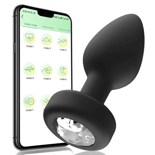 imagem VIBRADOR Plug Bluetooth aplicativo recarregável