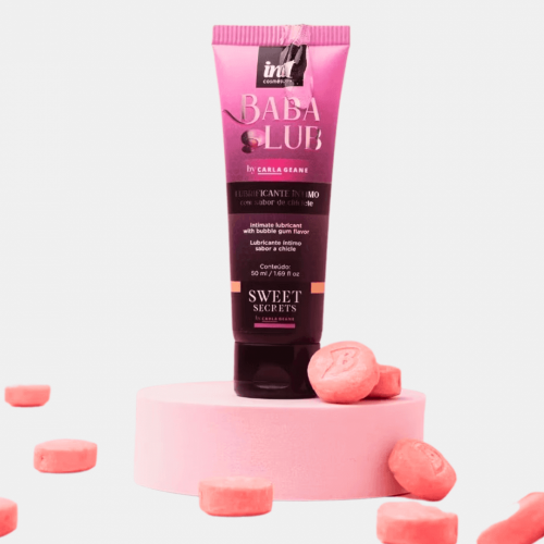imagem Lub Babalub Beijável sabor chiclete 50ml Linha Sweet Secrets