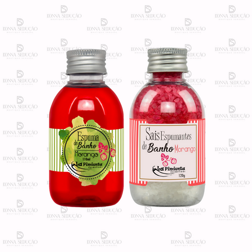 imagem Kit banho sensual espuma + sais 120G